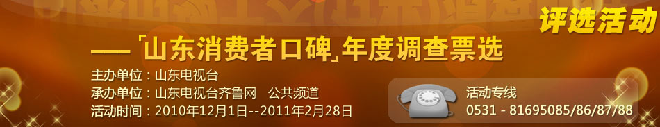 2010年度山东市场十大行业消费品牌评选活动